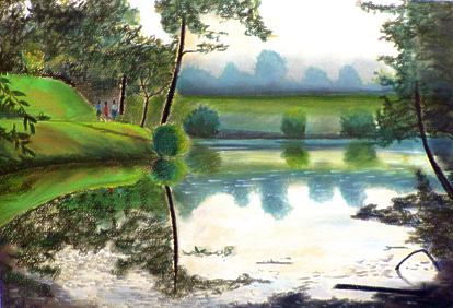 Aquarell von Werner Kustermann, gemalt beim Aquarell-Kurs mit Sonja Erlebach